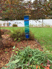 Flowing Glass Garden Art